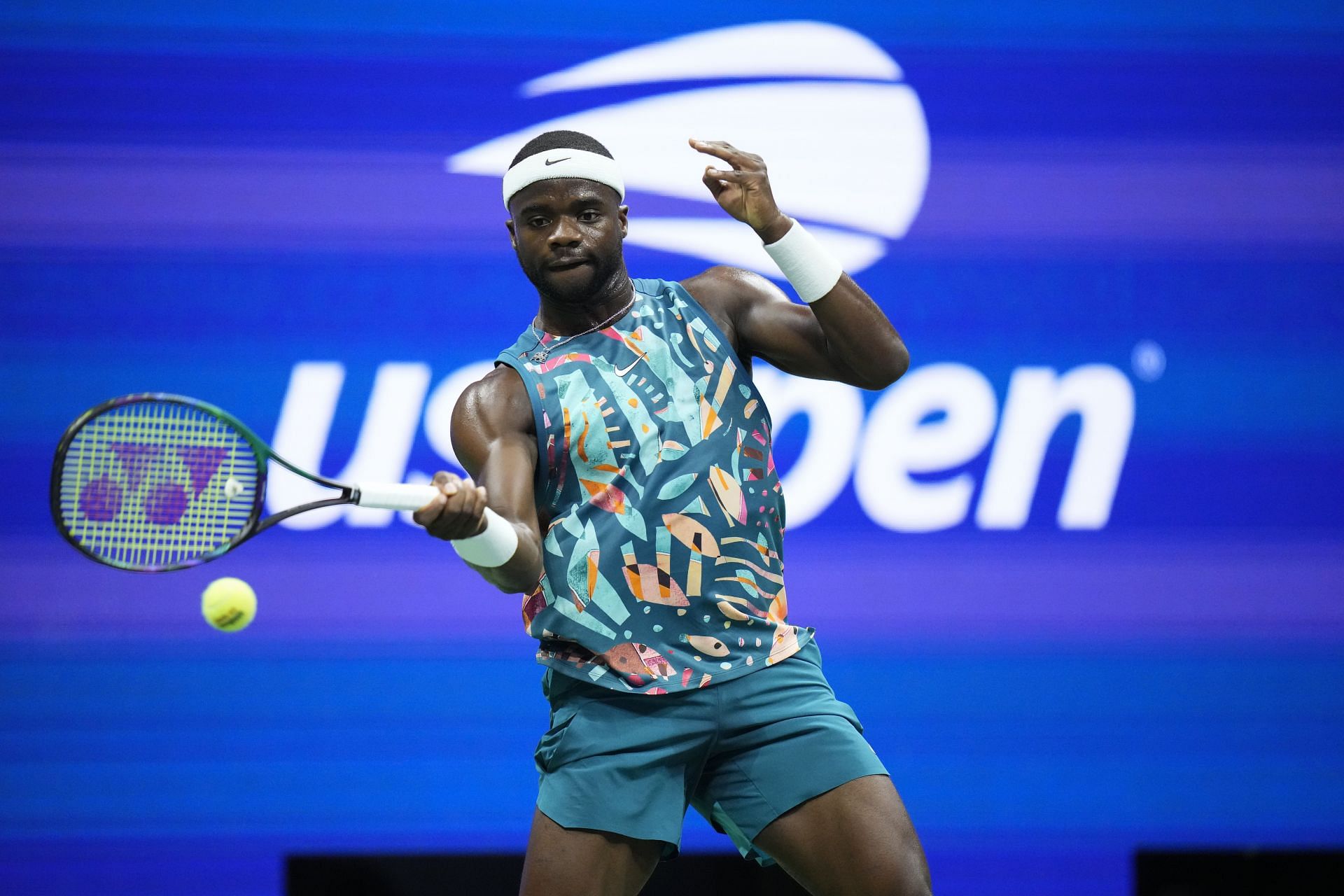 Frances Tiafoe in action at the 2023 US Open.