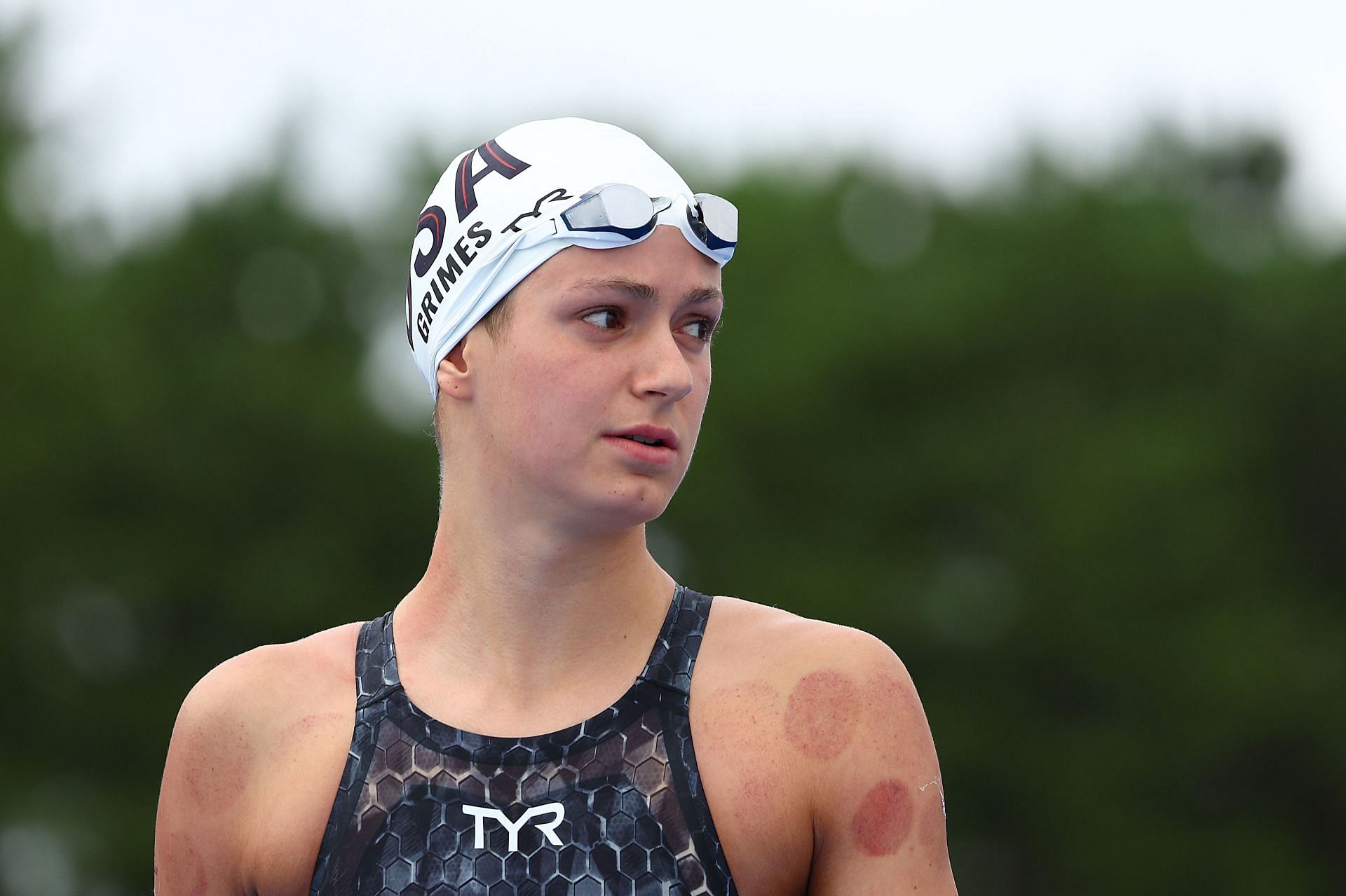 Grimes at Fukuoka 2023 World Aquatics Championships: Open Water Swimming - Day 4