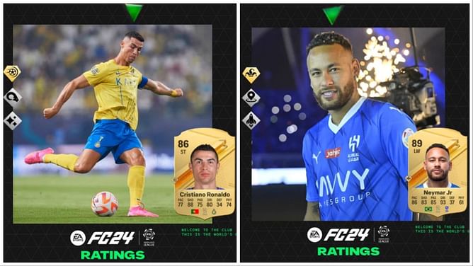 EA FC 24 ratings: Top 20 highest-rated Saudi League players, featuring Ronaldo, Neymar, and others