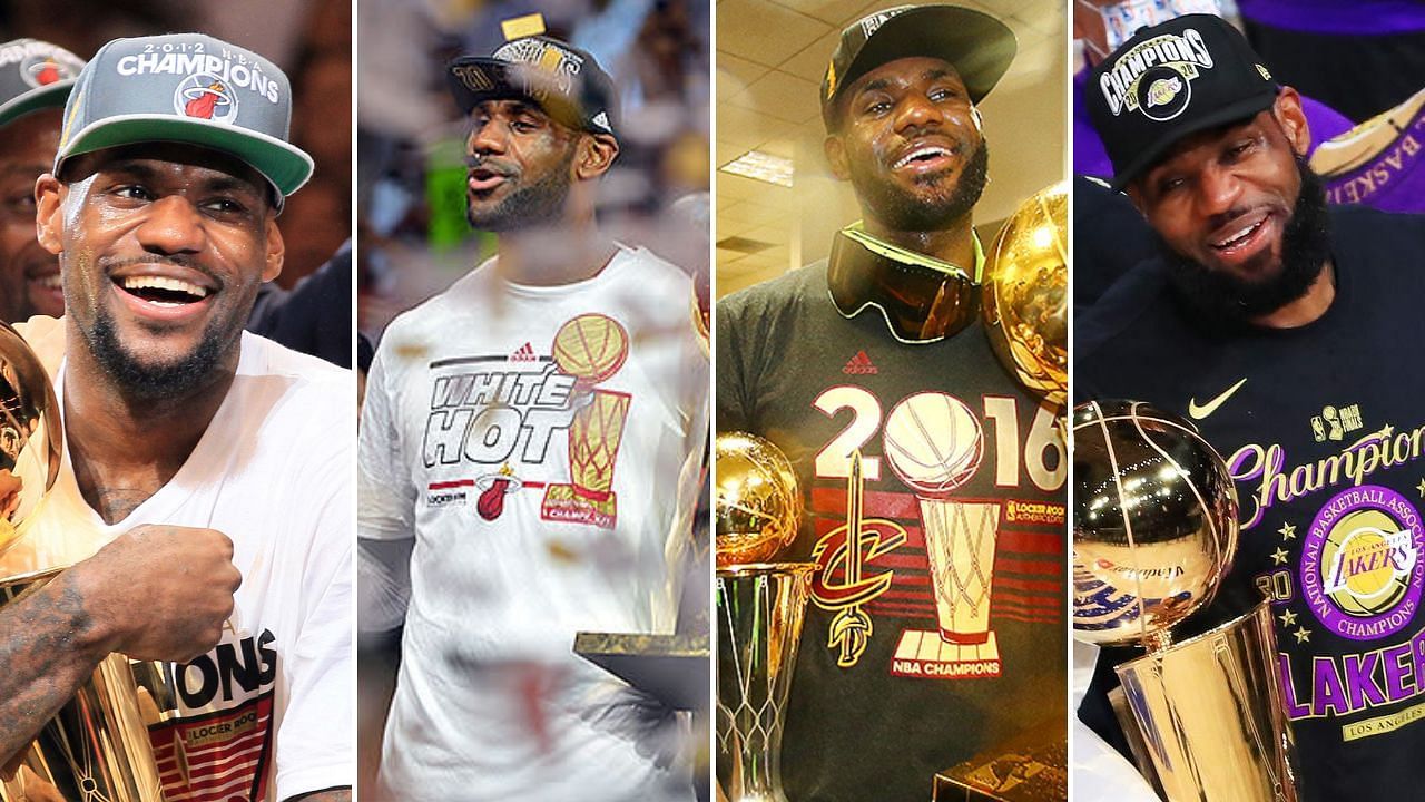LeBron James has four rings in the NBA and is on a quest to bag his fifth