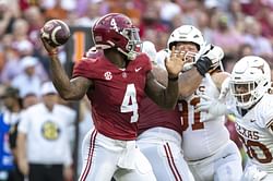 "[Jalen] Milroe is your best option" - CFB fans laud Nick Saban for hinting at a potential QB replacement for starting Alabama's Week 4 matchup