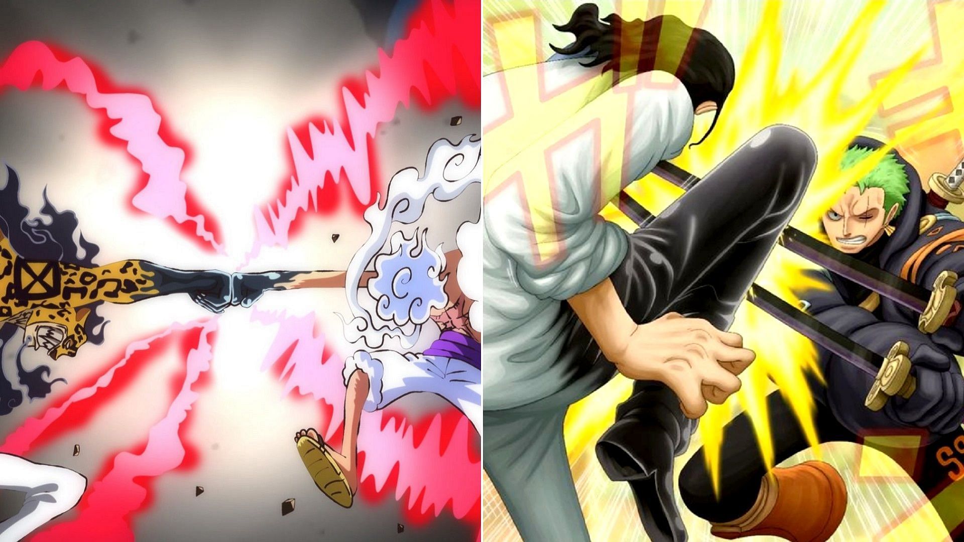 Luffy vs Lucci, and Zoro vs Lucci (Image via Eiichiro Oda/Shueisha, One Piece)