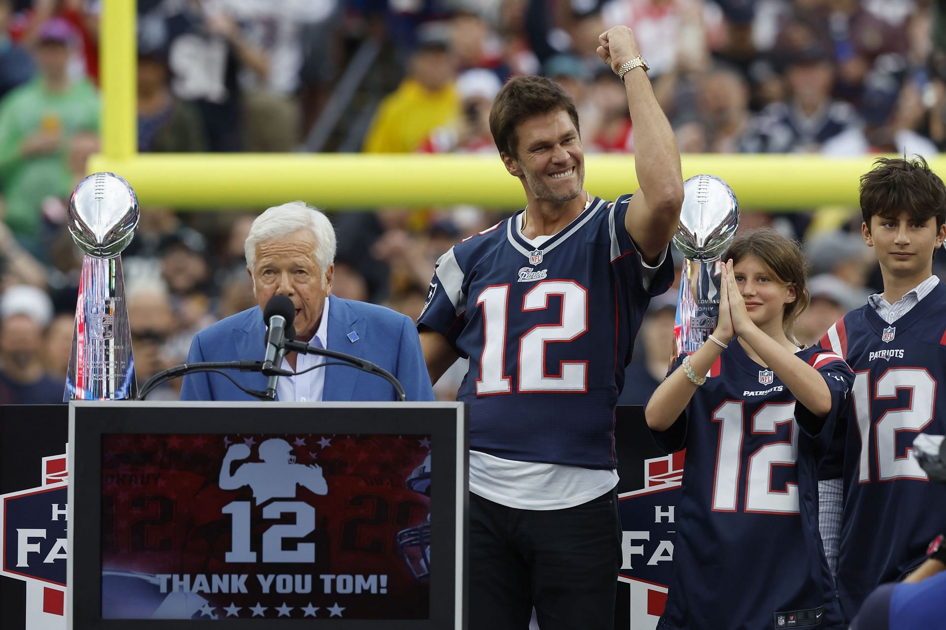 Tom Brady at Eagles Patriots Football