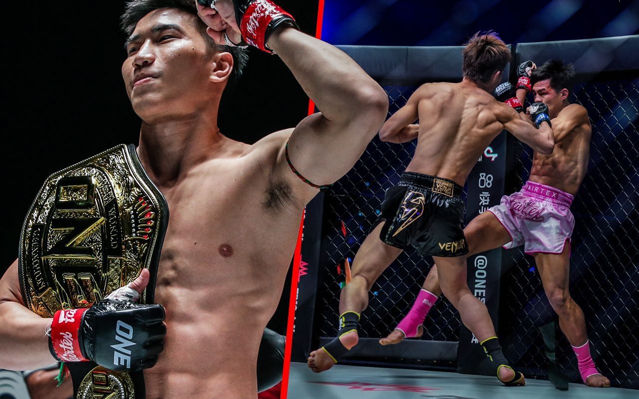 Tawanchai (left) and Tawanchai fighting breakdown video (right) | Image credit: ONE Championship