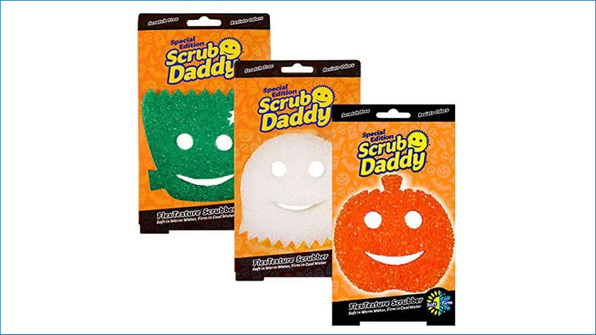 The limited edition Scrub Daddy Sponges can be found in three variants at the nearest store (Image via Walmart)