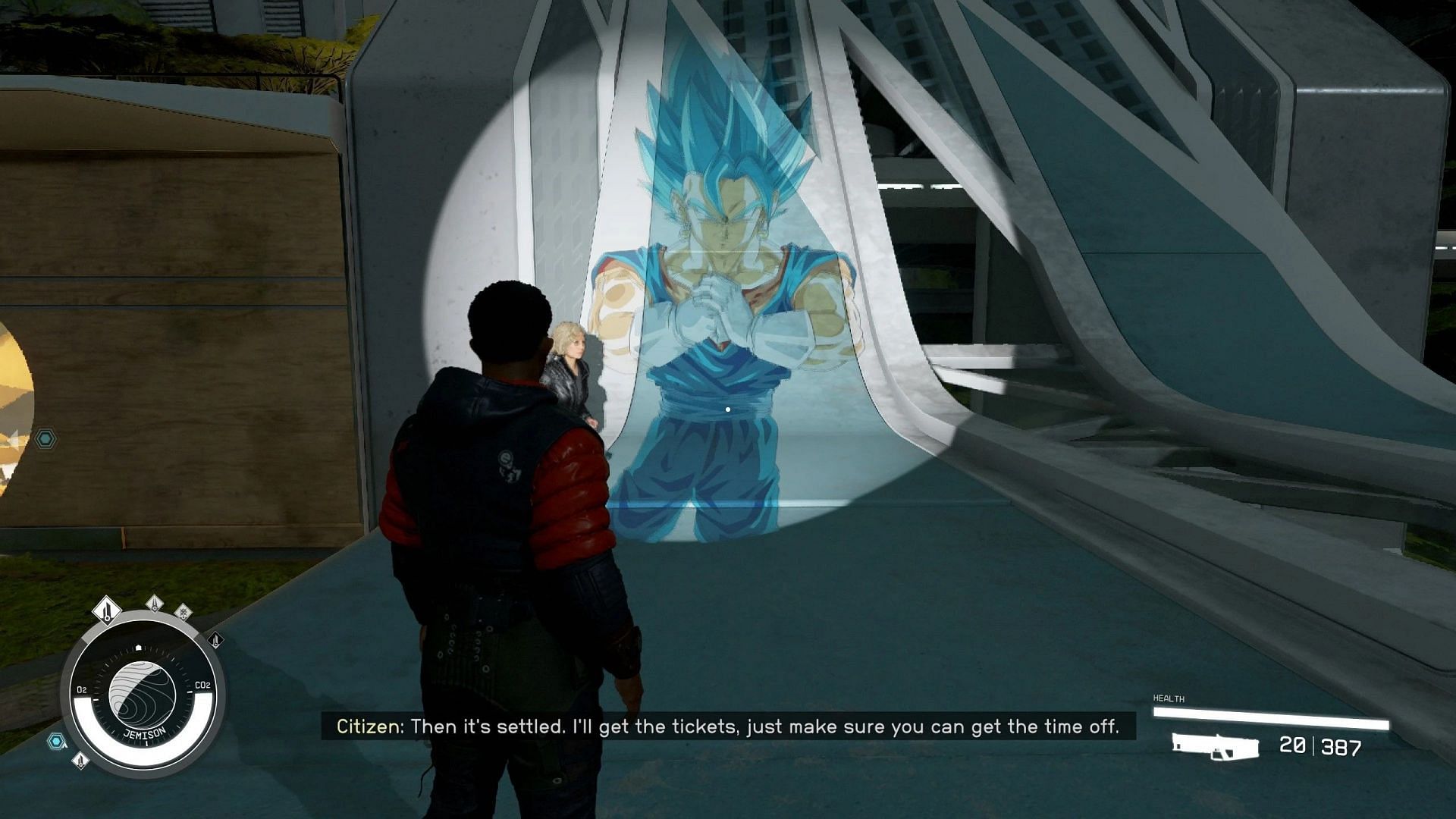 Vegito flashlight mod (Image via NexusMods)