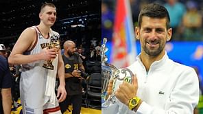 Watch: Nikola Jokic's compatriot Novak Djokovic gets emotional alongside Serbian basketball team as crowd gathers to laud 24x Grand Slam champion