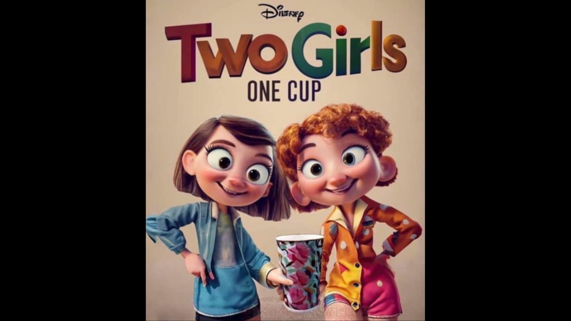 Disney two girls one cup