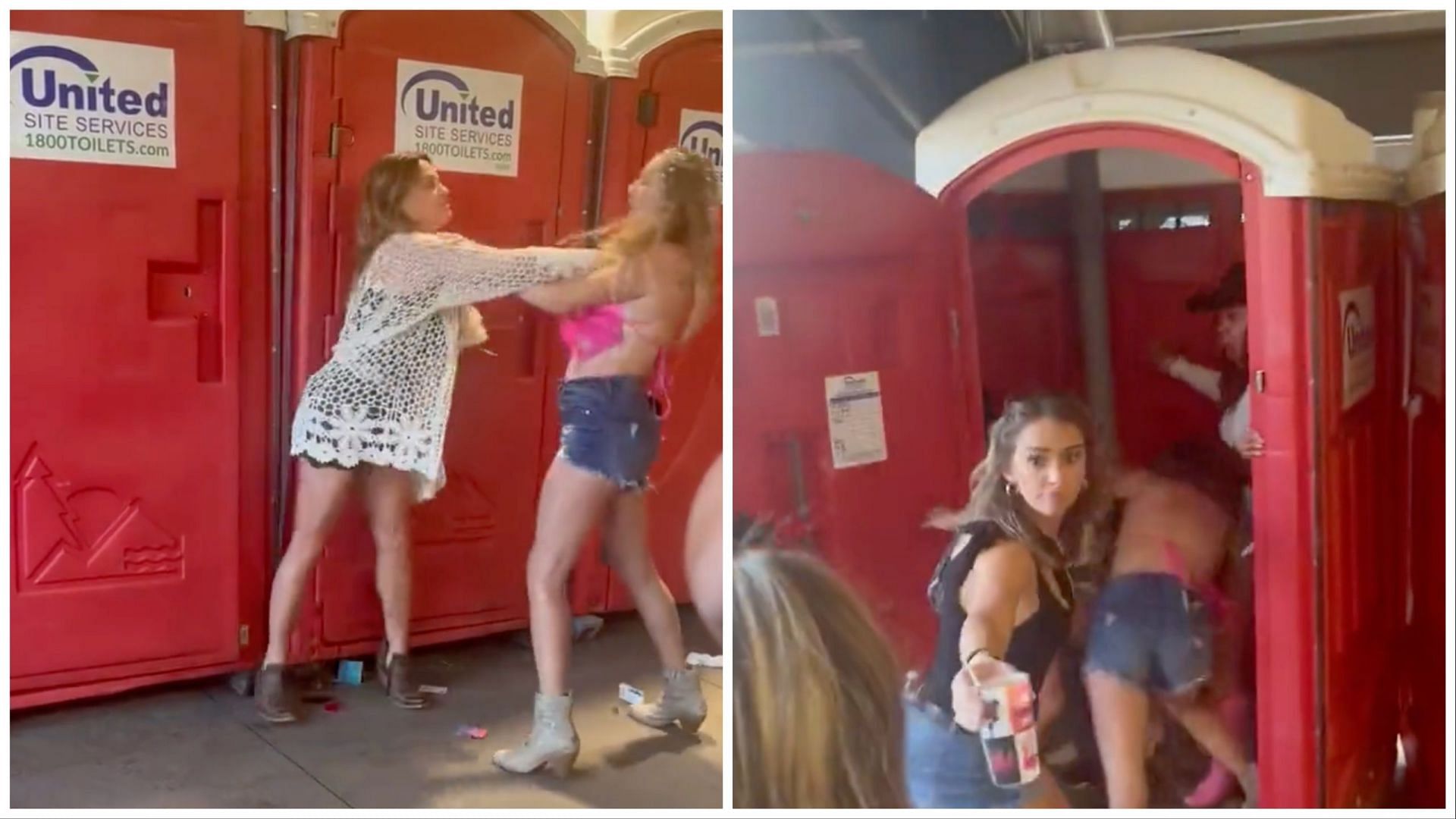 Social media users reacted to the video of the four women indulging in a physical fight at a concert in Pittsburgh&rsquo;s PNC Park. (Image via Twitter)