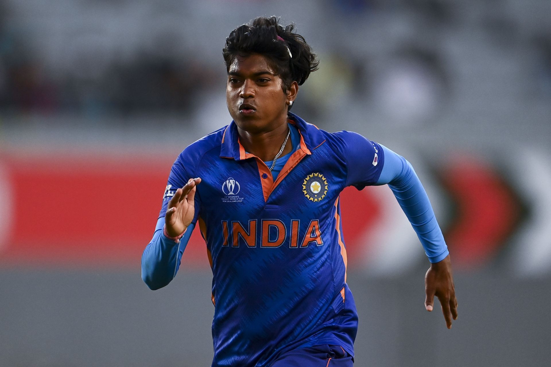 Pooja Vastrakar during India v Australia - 2022 ICC Women&#039;s Cricket World Cup.