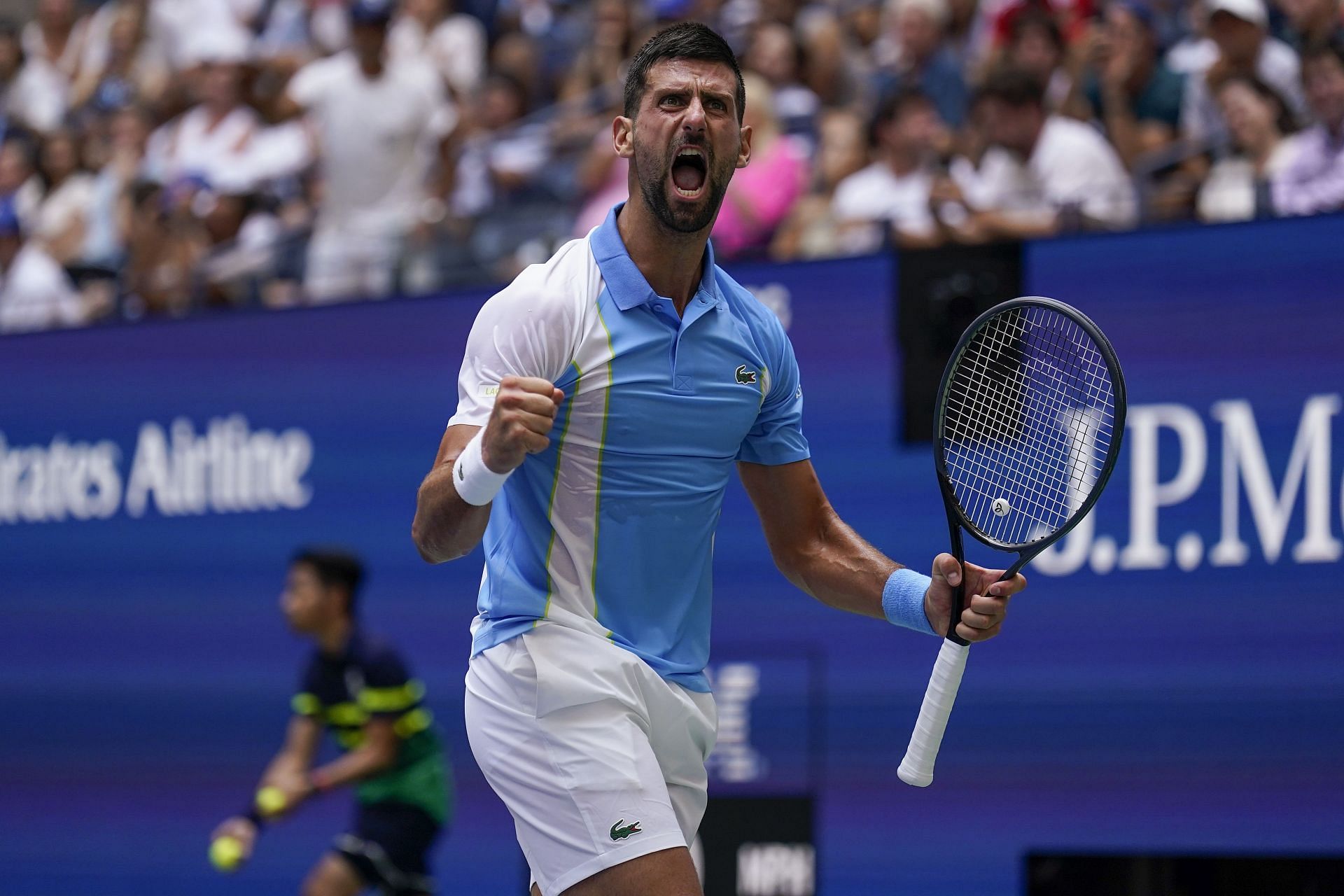 Djokovic battled under tough conditions in New York