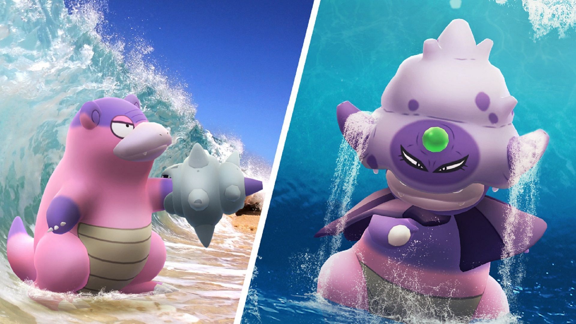 Galarian Slowbro and Slowking have slight variations in their learnable moves (Image via Niantic)