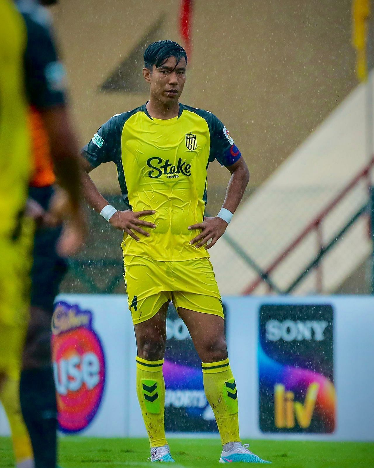 Chinglensana Singh in action in the Durand Cup 2023 (Credits: HFC media)