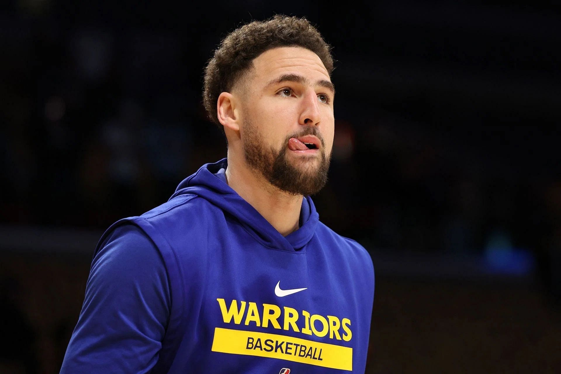 Golden State's Klay Thompson posts a celebration from the Bahamas