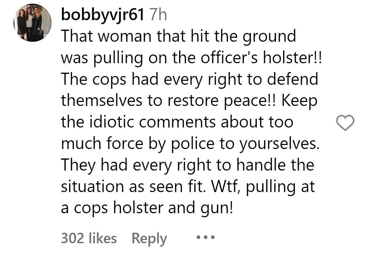 A comment reacting to the news (Image via Instagram/@)