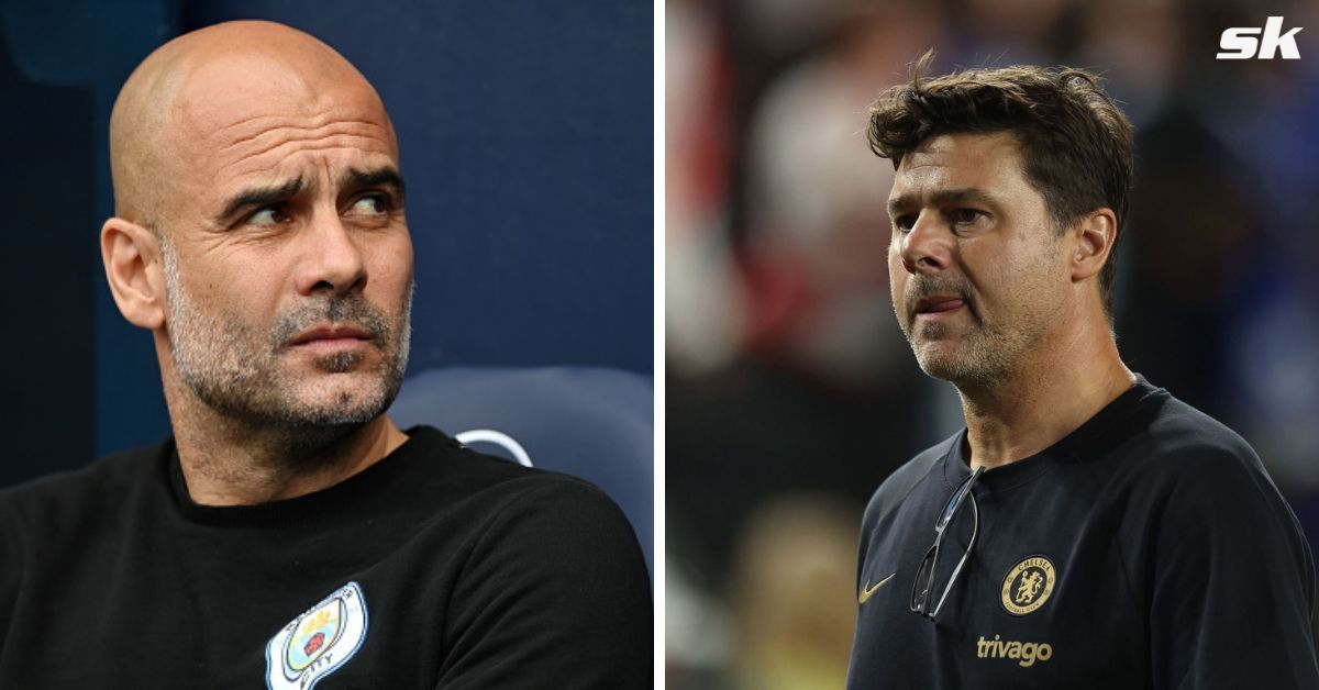 Manchester City manager Pep Guardiola and Chelsea boss Mauricio Pochettino
