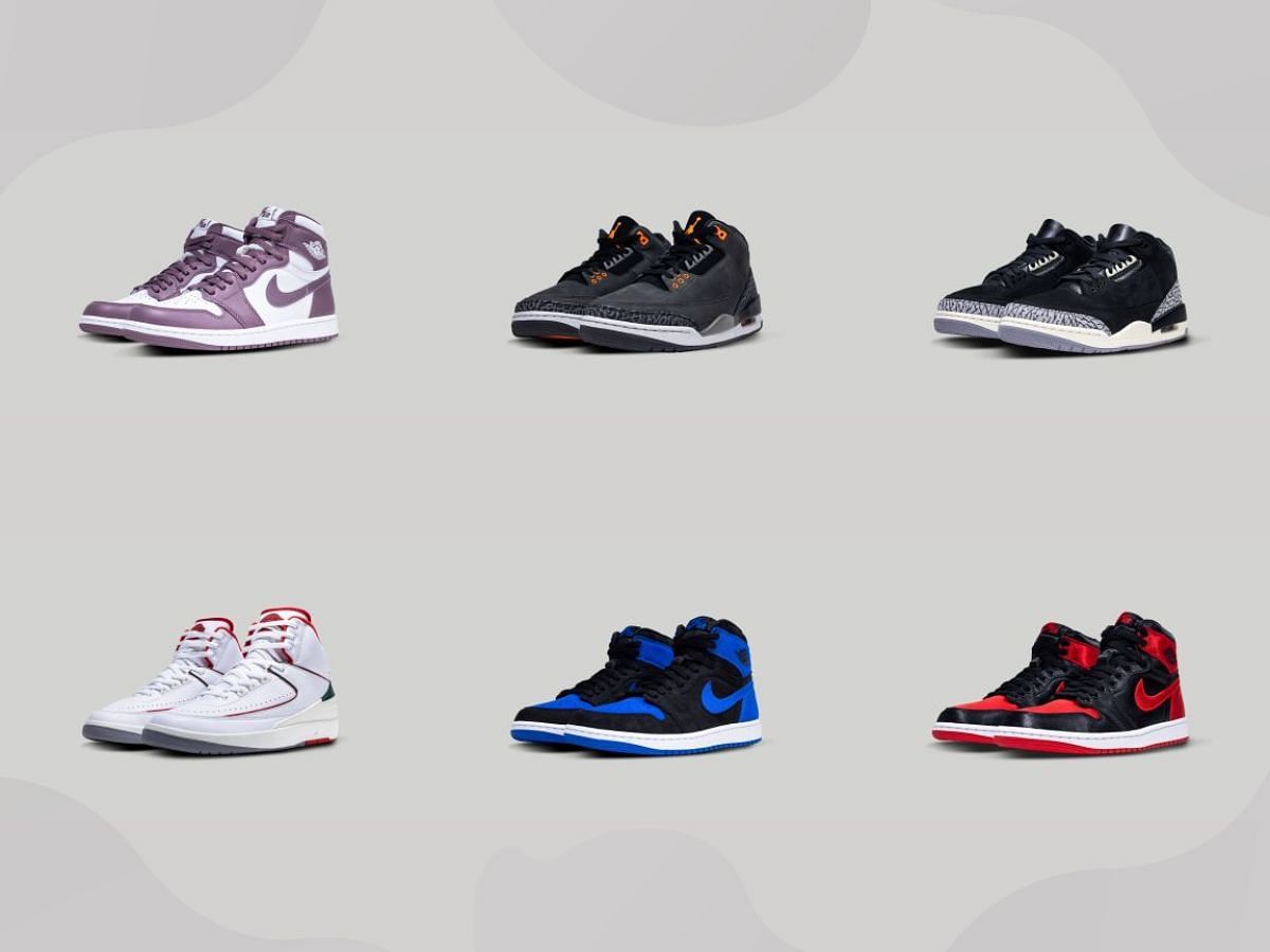 Every Nike Air Jordan Retro sneaker releasing in Holiday 2023 (Image via Sportskeeda)
