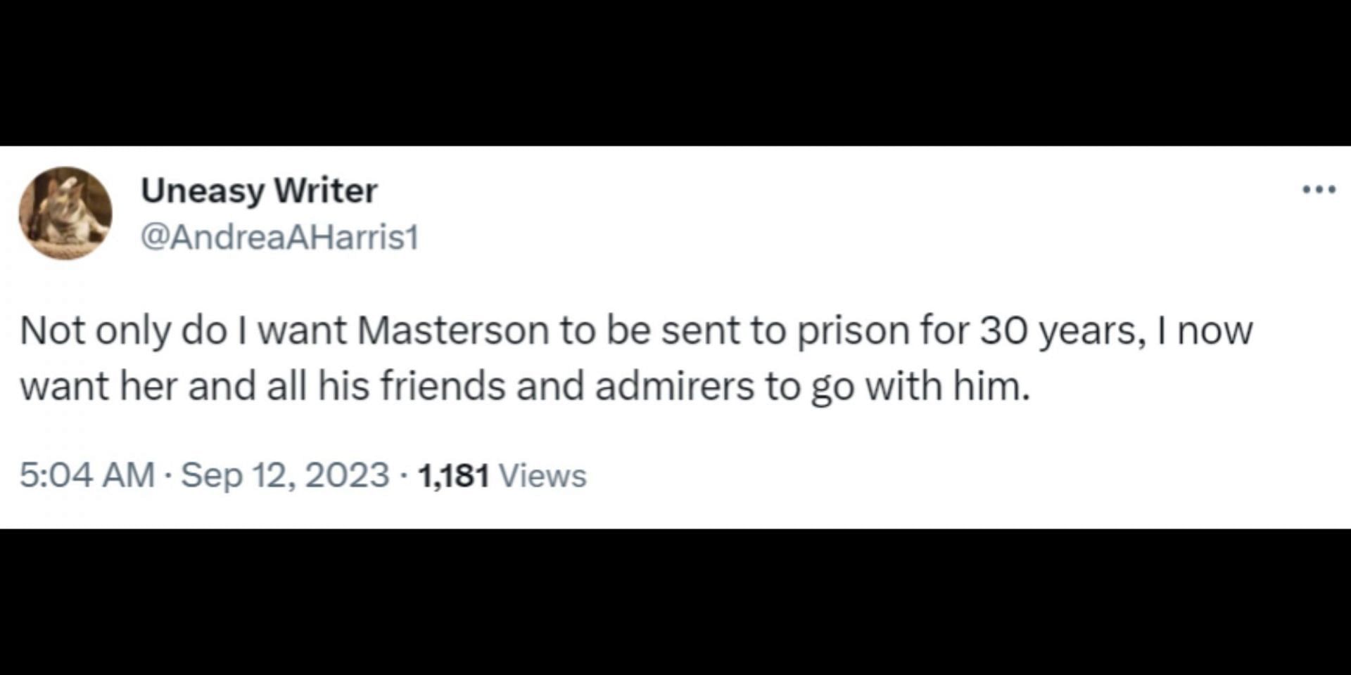 Netizens bash the OITNB alum for defending Danny Masterson and calling his crimes a &quot;mistake&quot;. (Image via X/@ask_aubry)