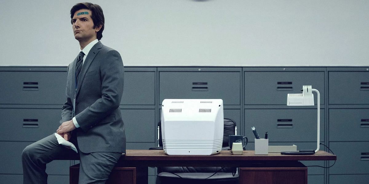 Adam Scott in Severance (Image via Apple TV+)