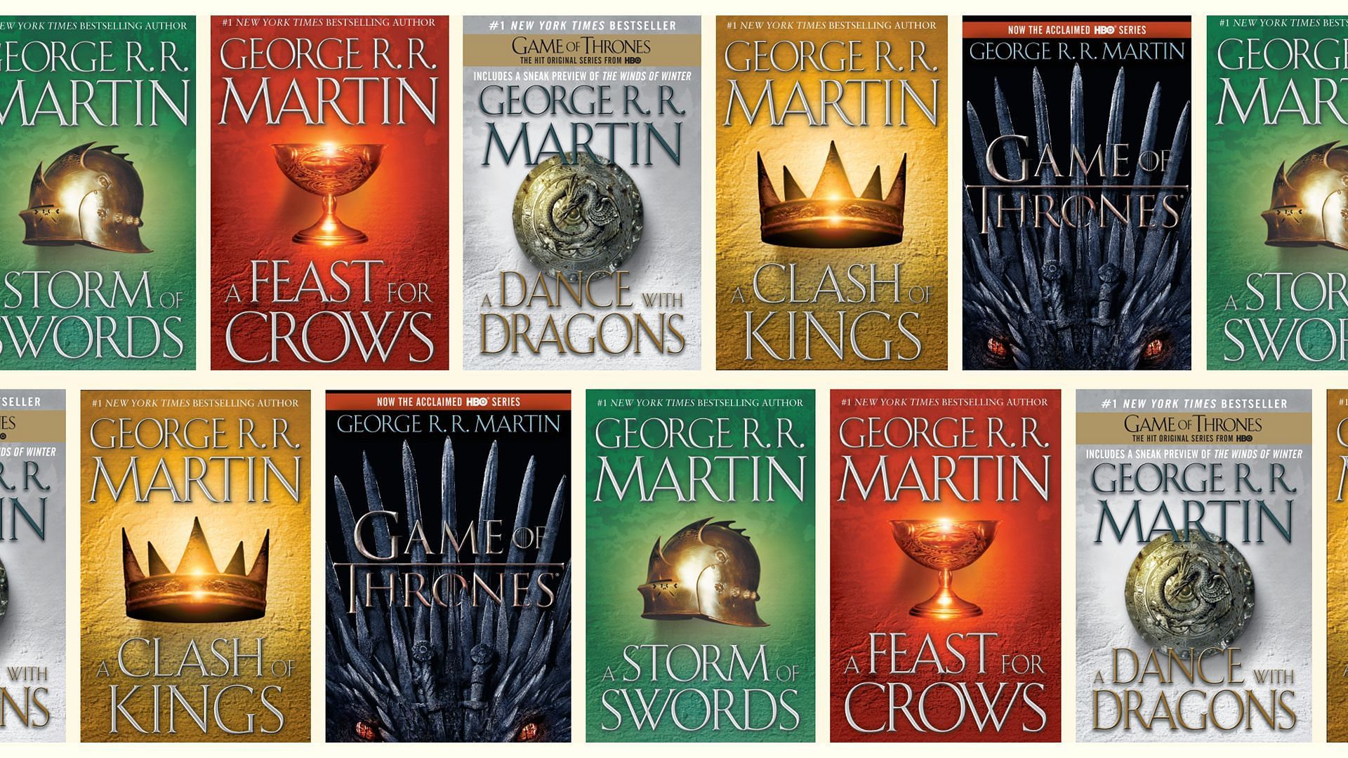 A Song of Ice and Fire Series 6 Books Collection Set By George