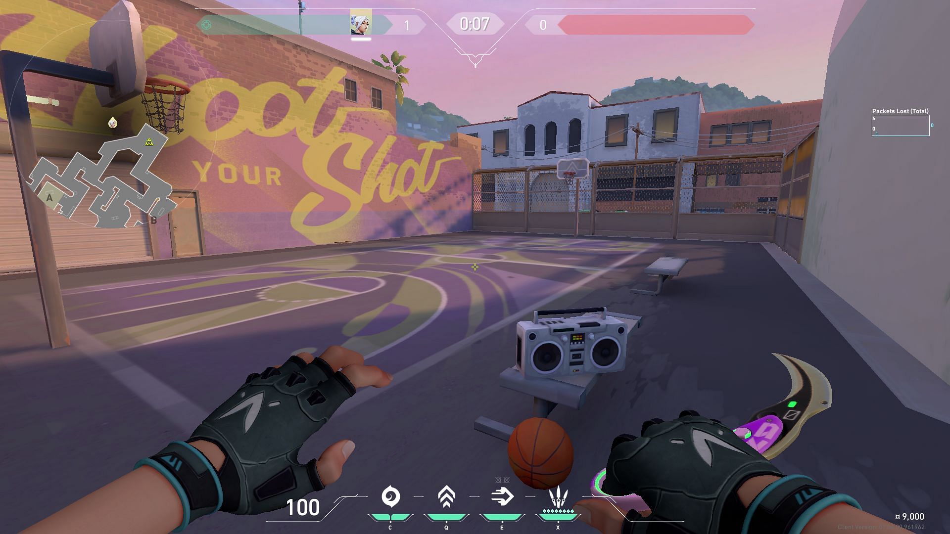 Basketball court on Sunset (Image via Riot Games)