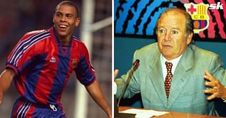 Ronaldo Nazario was once caught having s*x inside Camp Nou's presidential box, Barcelona president's reaction will leave you in splits