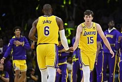 "You're a good man": LeBron James showers praise on Austin Reaves as the King photobombs $54 million star as Lakers media day approaches