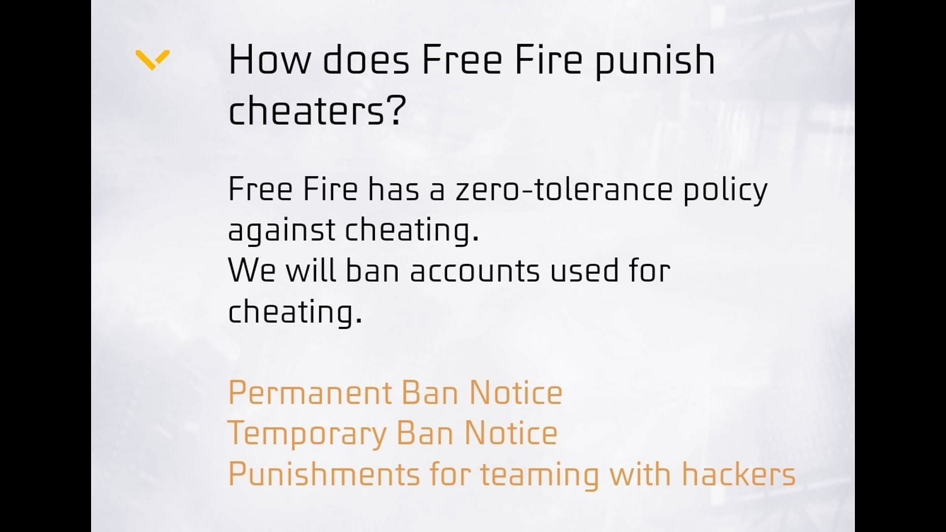 Announcement: Punishments for Teaming with Hackers – Garena Free Fire