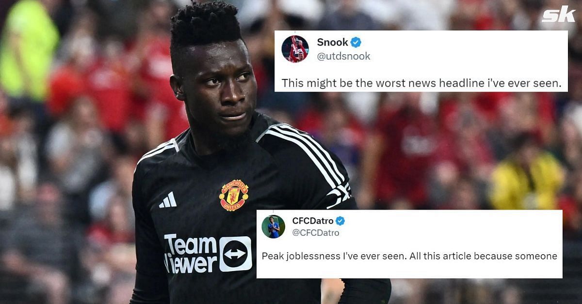 Fans slam article about Manchester United goalkeeper Andre Onana.