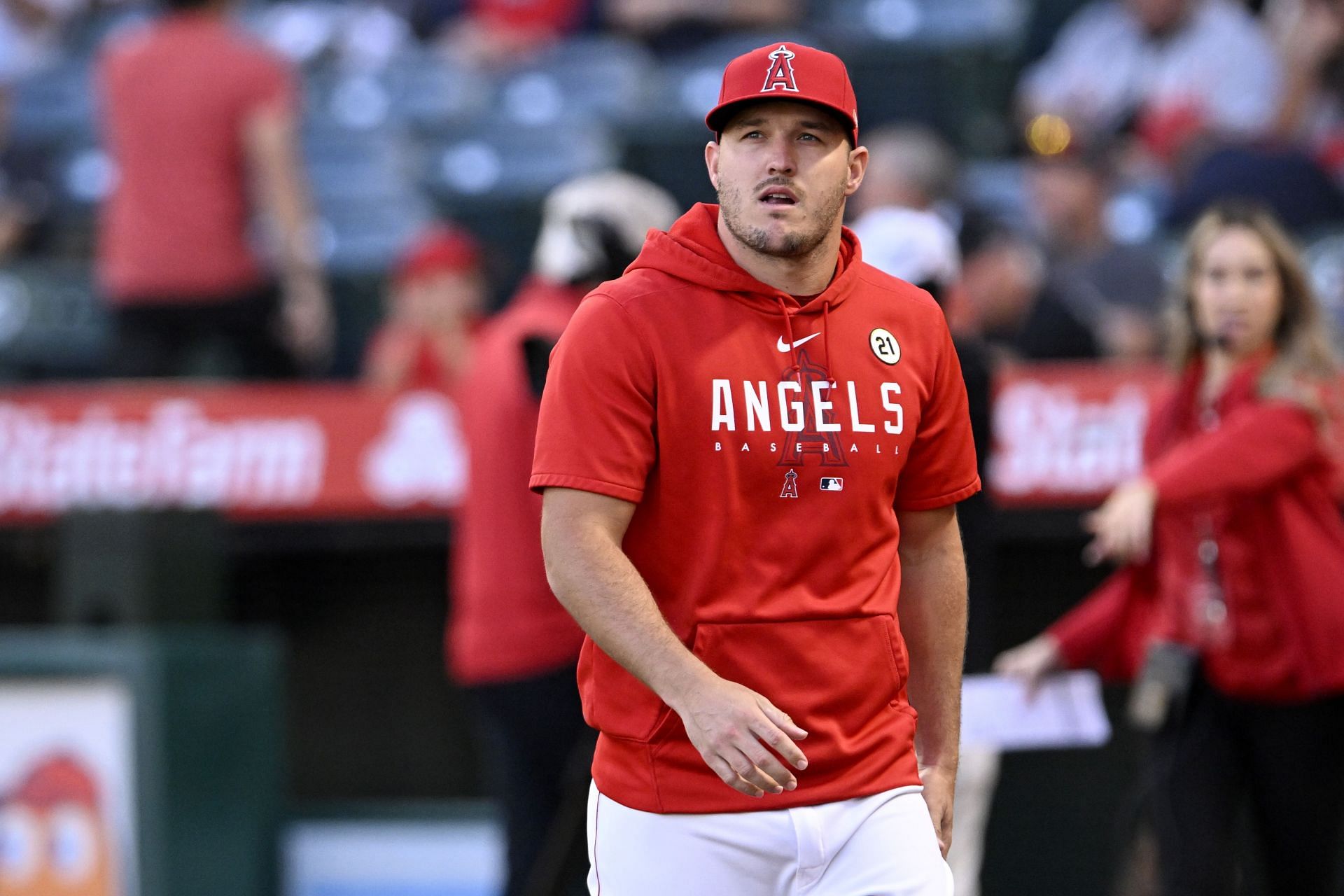 Mike Trout has a career .300 average with the Angels