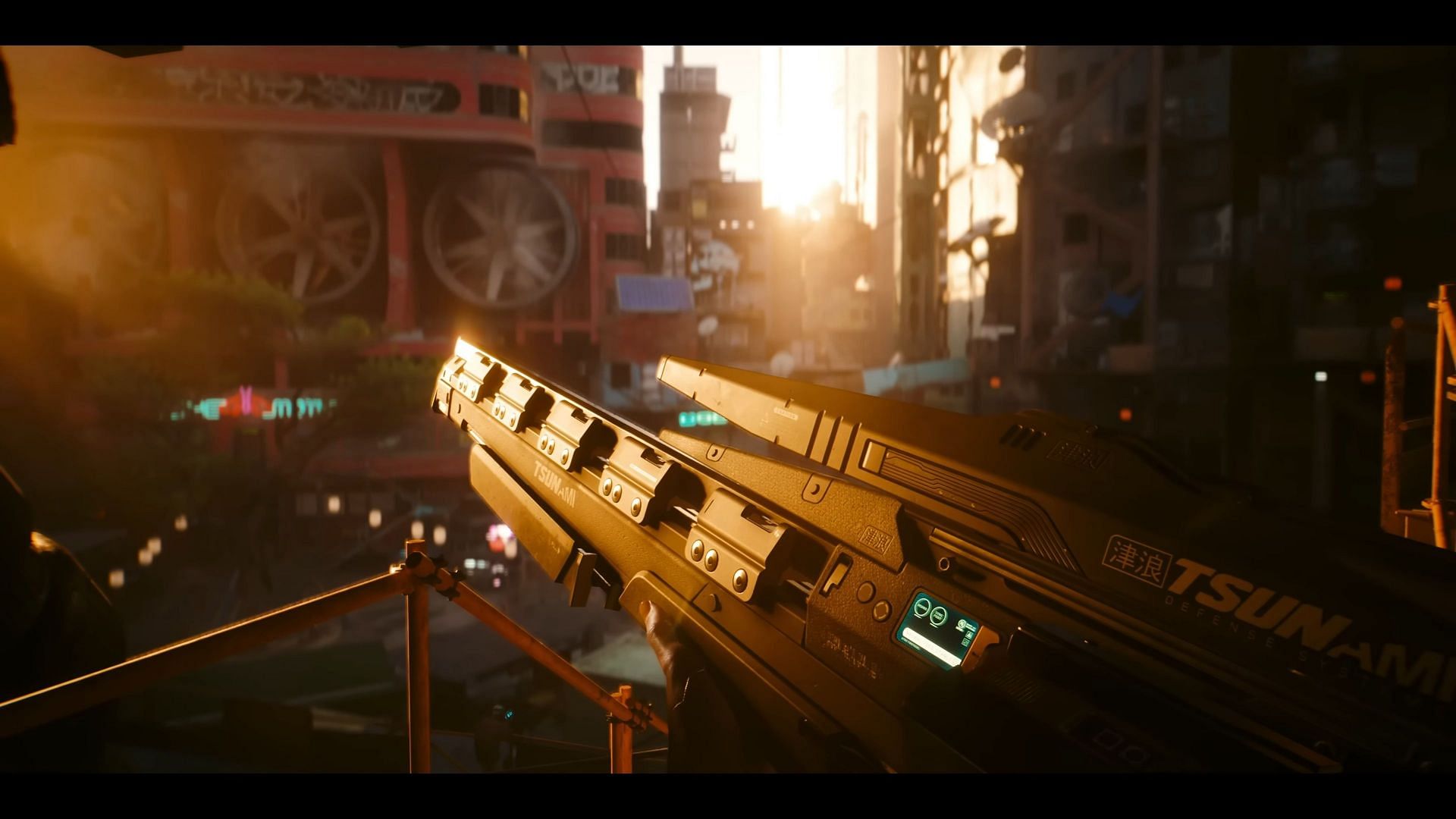 In-game look of the Rasetsu Sniper Rifle (Image via CD Projekt Red)