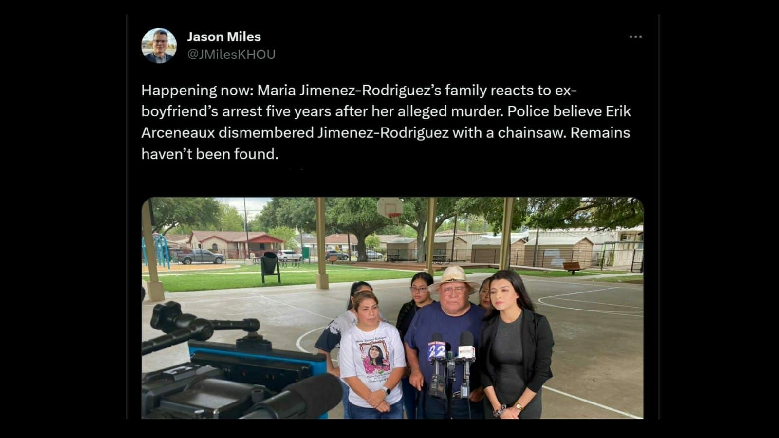 Maria Jimenez-Rodriguez&rsquo;s family (Image via Twitter)