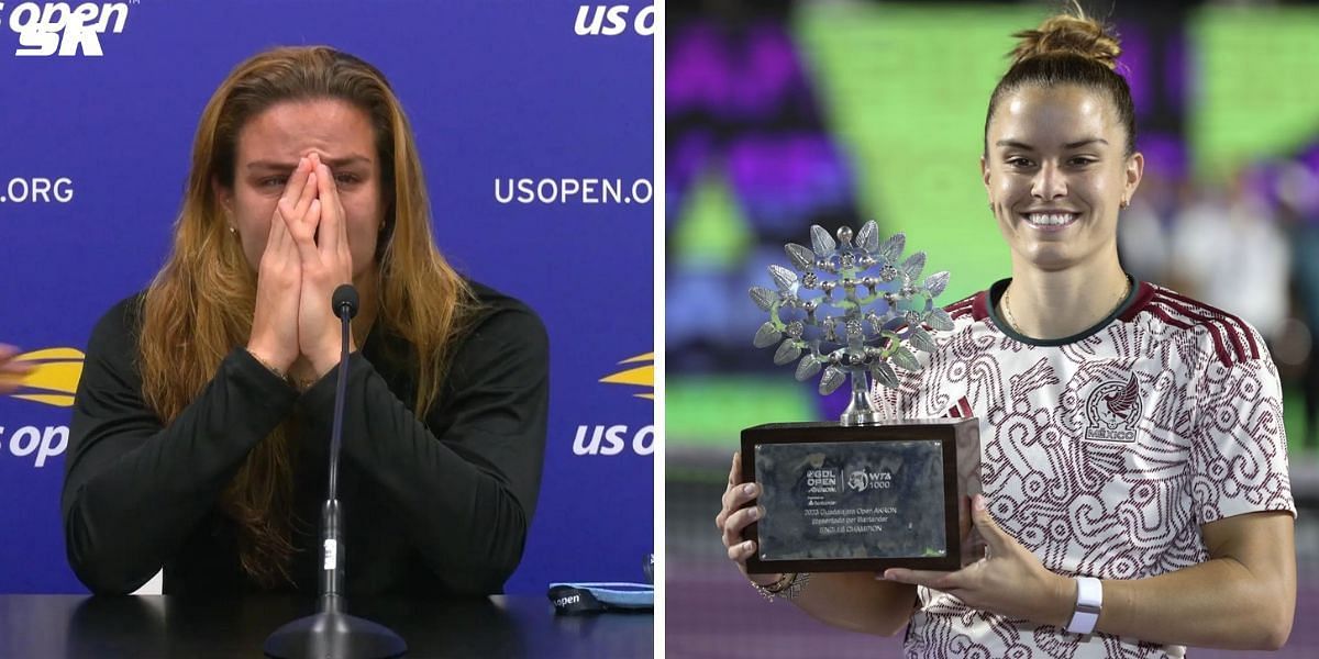 Maria Sakkari won the Guadalajara Open not long after breaking down in tears during the US Open