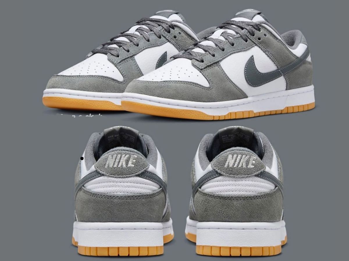 Nike Dunk Low &quot;Grey Suede&quot; sneakers (Image via Nike)