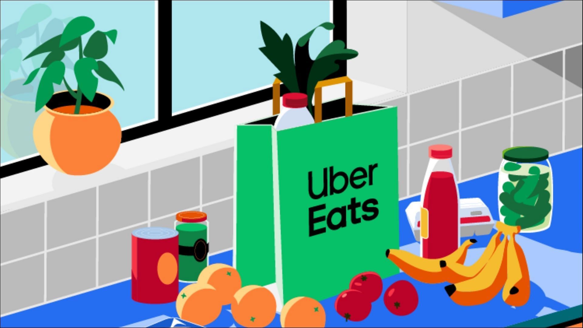 Customers may soon be able to pay for their U. Eats grocery orders with various flexible payment options (Image via Uber Eats)