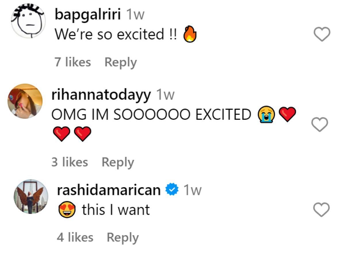 Fan reactions (Image via Instagram)