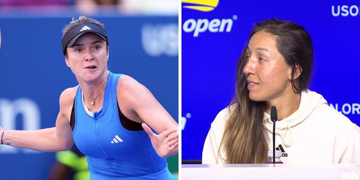 Elina Svitolina (L), and Jessica Pegula (R)