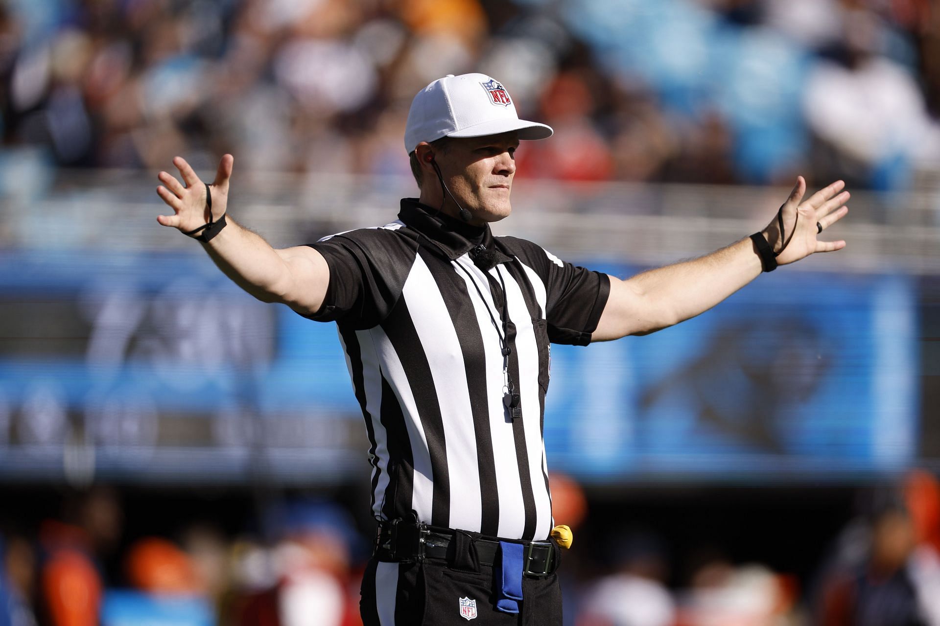 White nfl referee store hat