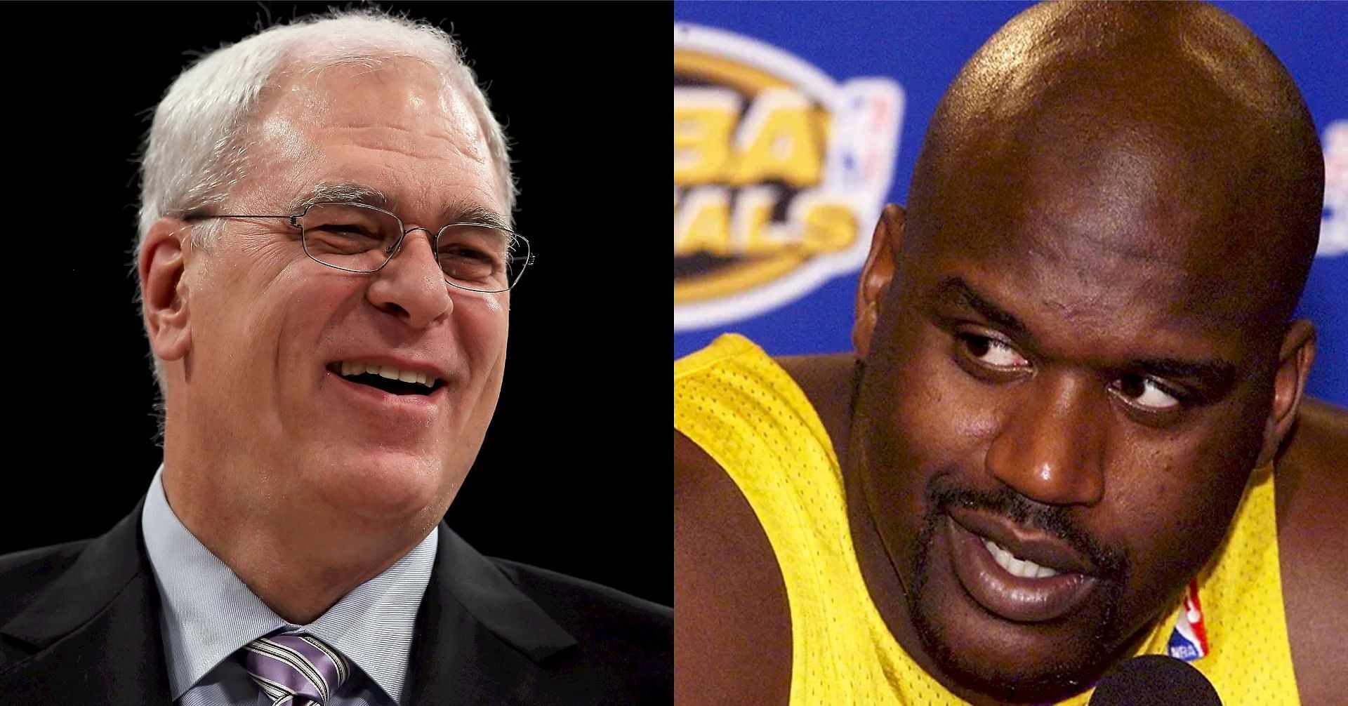 Legendary LA Lakers coach and player duo, Phil Jackson and Shaquille O&rsquo;Neal