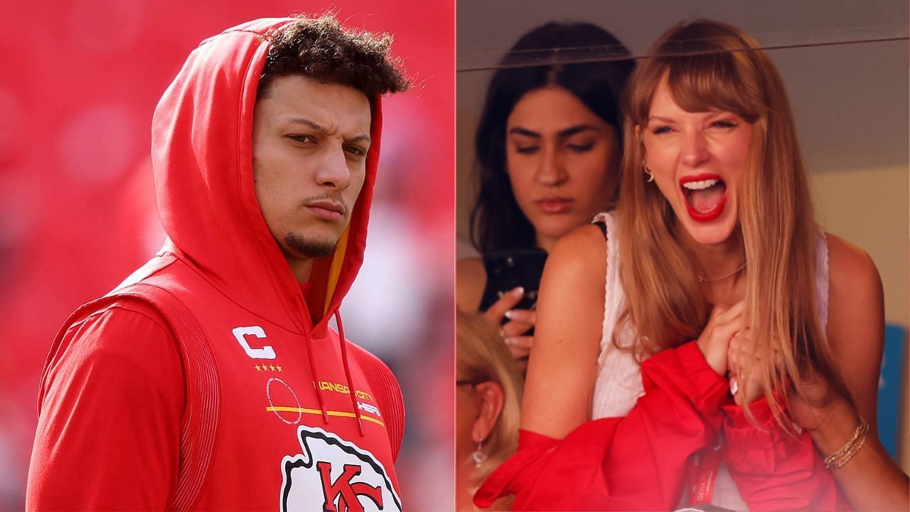 Patrick Mahomes admits feeling &quot;pressure&quot; playing in front of Taylor Swift