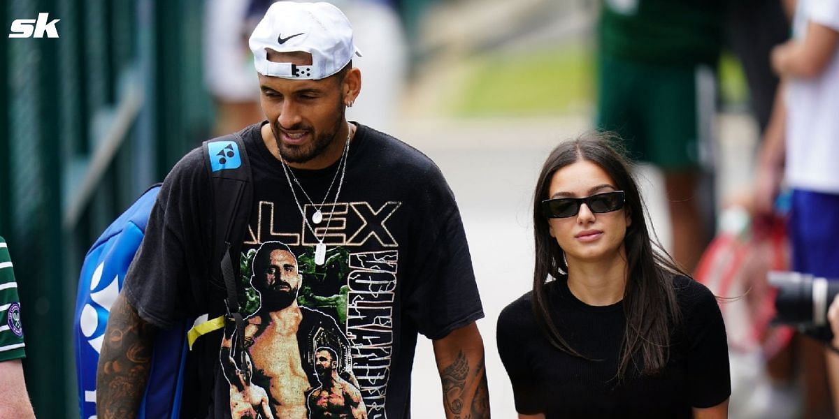 Nick Kyrgios and girlfriend Costeen Hatzi reminisce about winning hug at the Australian Open 2022