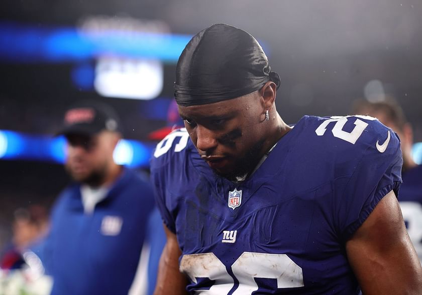 Giants fans frustrated after RB's absence results in horror show vs 49ers -  “Hot garbage without Saquon Barkley and they didn't wanna pay him”