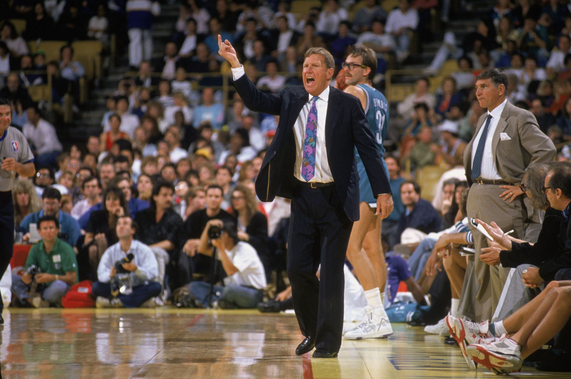Former Charlotte Hornets coach Dick Harter