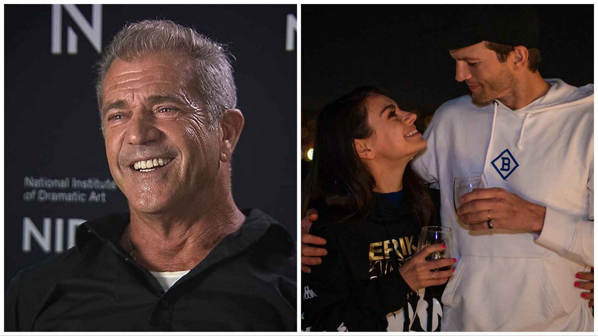 The viral YouTube video has been debunked (Image via Instagram / @official_mel_gibson / milalkunis)