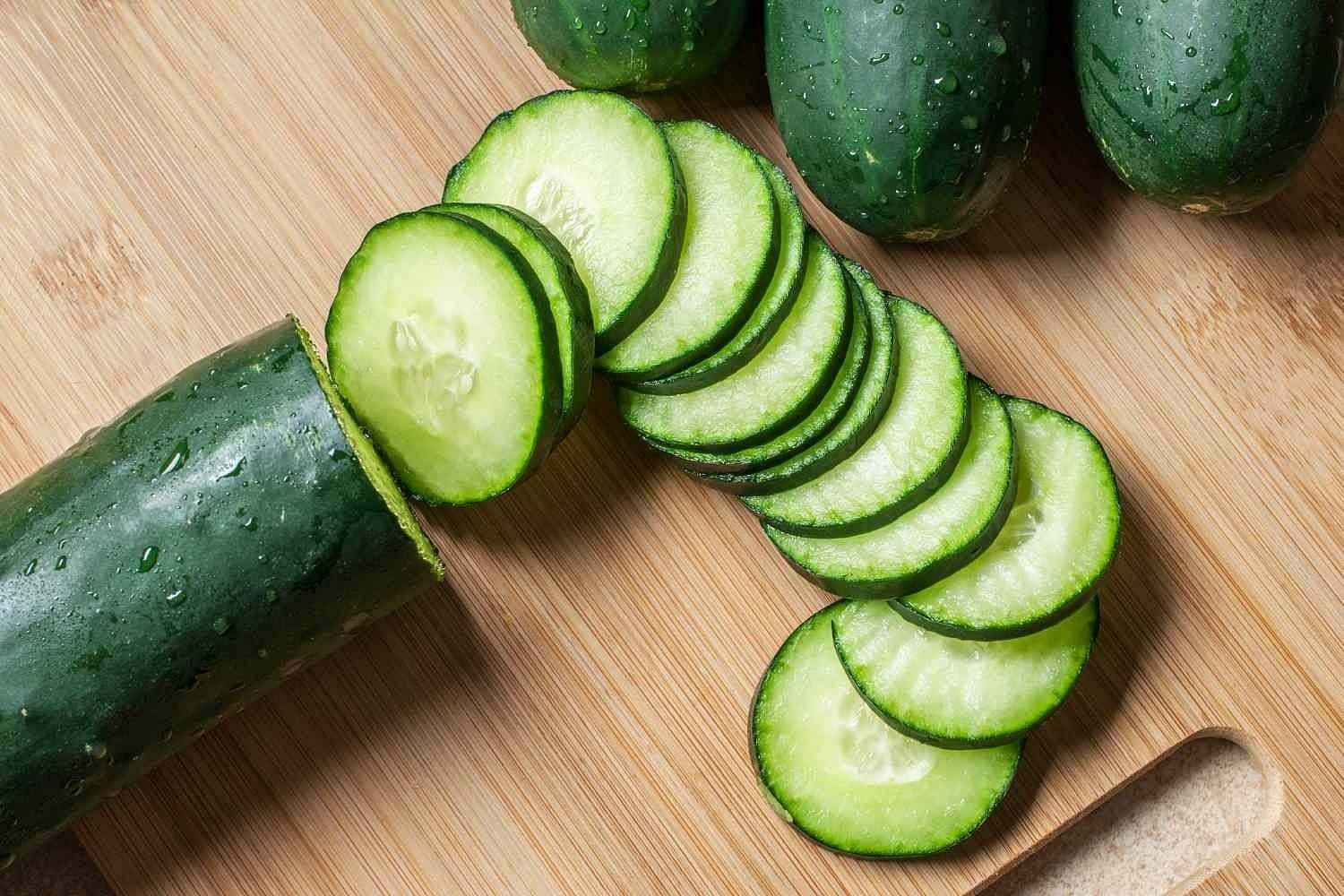 Eating cucumber at night (Image via Getty Images)