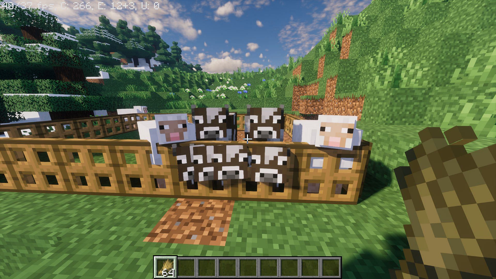 Works like a fence but better (Image via Mojang)