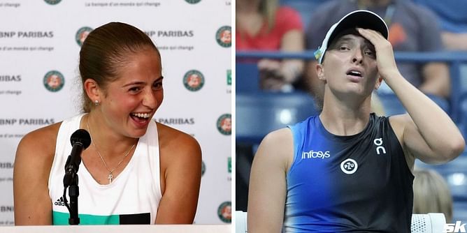 "It's not bad comparing to 80 unforced errors & winning" - Jelena Ostapenko jokes after learning she made only 20 unforced errors in Iga Swiatek upset