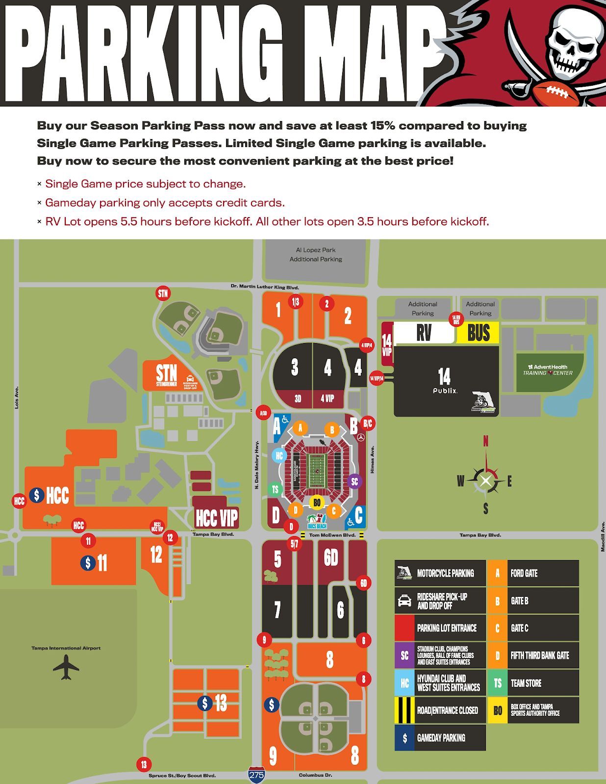 Raymond James Stadium Tickets, Raymond James Stadium Seating Plan