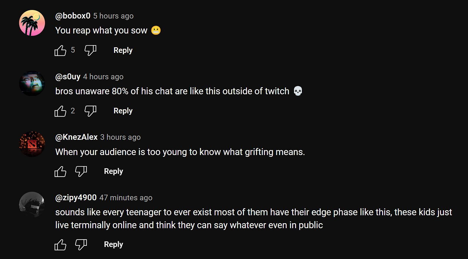 Online community discussing Sneako&#039;s viral clip 5/5 (Image via YouTube)