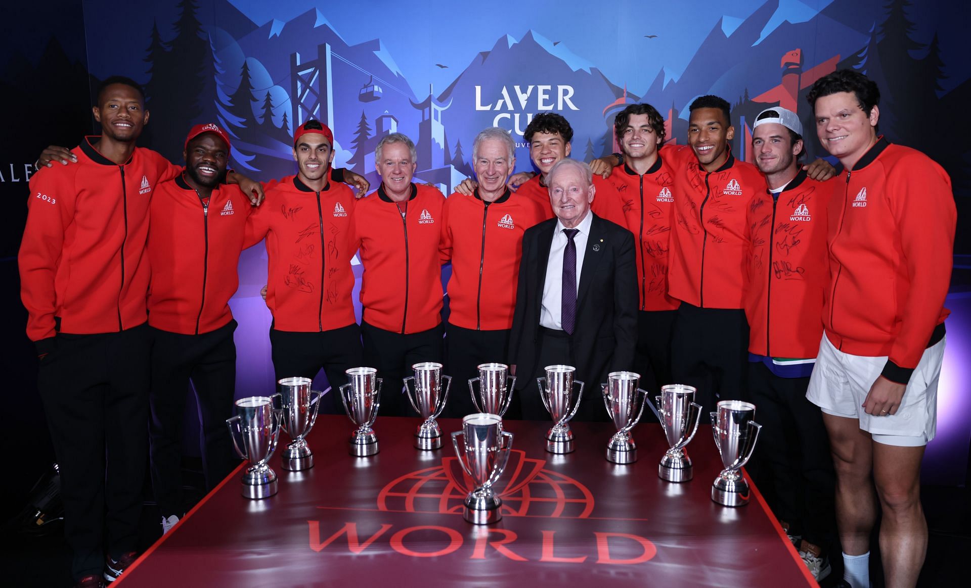 John McEnroe and Team World at the 2023 Laver Cup